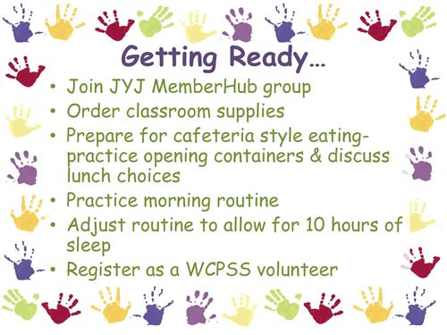 Getting Ready for Kindergarten at the JYJ 